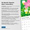 Wildflowers | 2026 12 x 24 Inch (Hanging) Monthly Square Wall Calendar | Foil Stamped Cover
